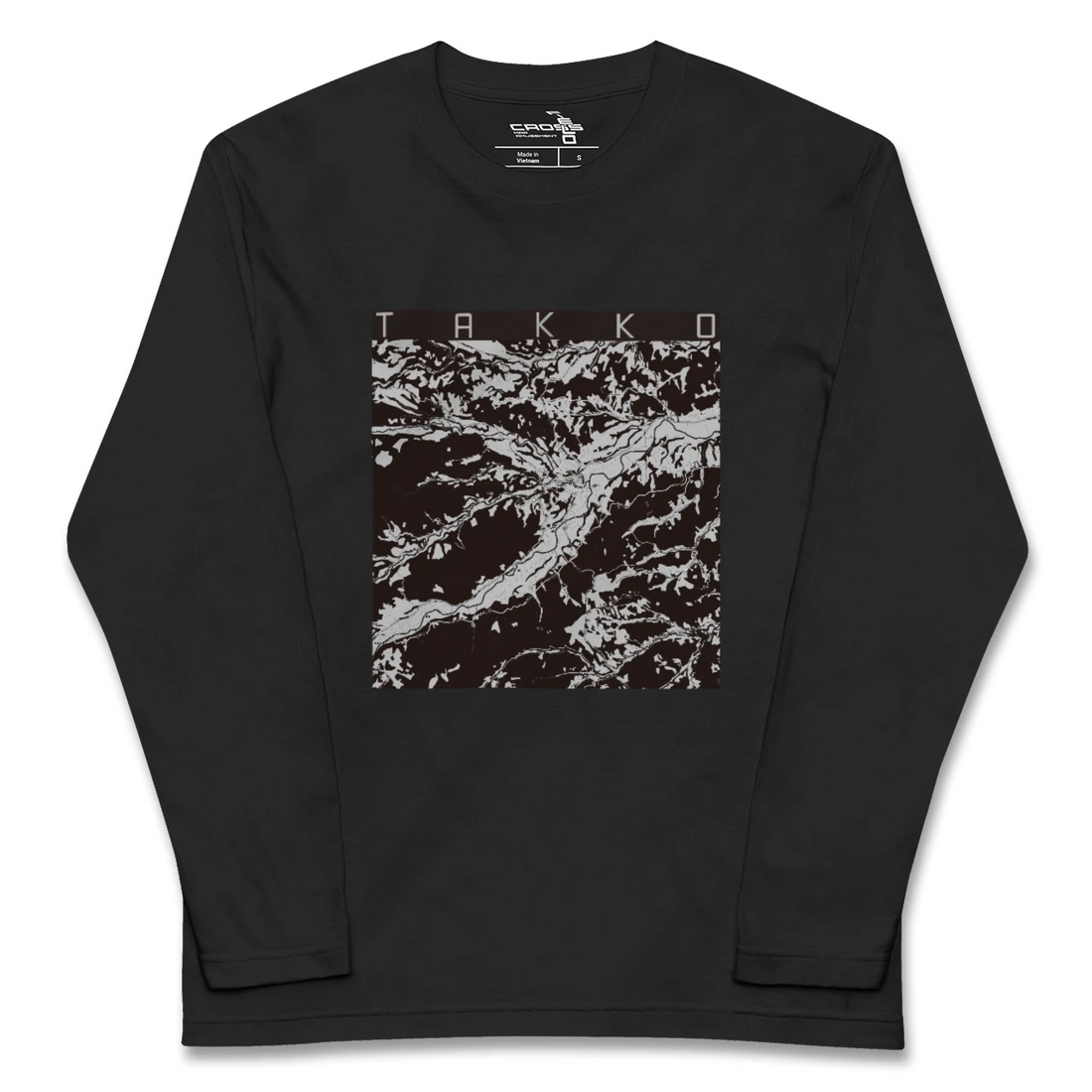 【田子(青森県)】地図柄ロングスリーブTシャツ