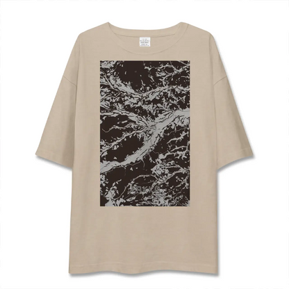 【田子（青森県）】地図柄ビッグシルエットTシャツ