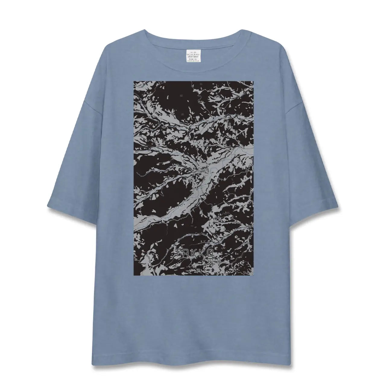【田子（青森県）】地図柄ビッグシルエットTシャツ