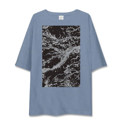 【田子（青森県）】地図柄ビッグシルエットTシャツ