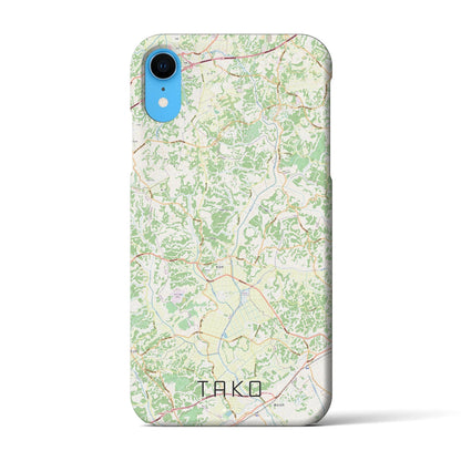 【多古（千葉県）】地図柄iPhoneケース（バックカバータイプ）