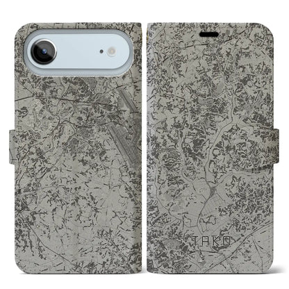 【多古（千葉県）】地図柄iPhoneケース（手帳タイプ）