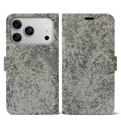 【多古（千葉県）】地図柄iPhoneケース（手帳タイプ）