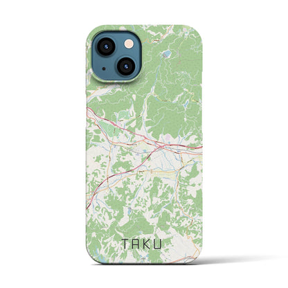 【多久（佐賀県）】地図柄iPhoneケース（バックカバータイプ）