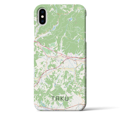 【多久（佐賀県）】地図柄iPhoneケース（バックカバータイプ）