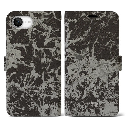 【多久（佐賀県）】地図柄iPhoneケース（手帳タイプ）