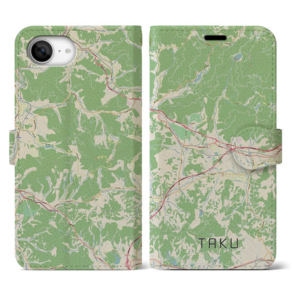 【多久（佐賀県）】地図柄iPhoneケース（手帳タイプ）