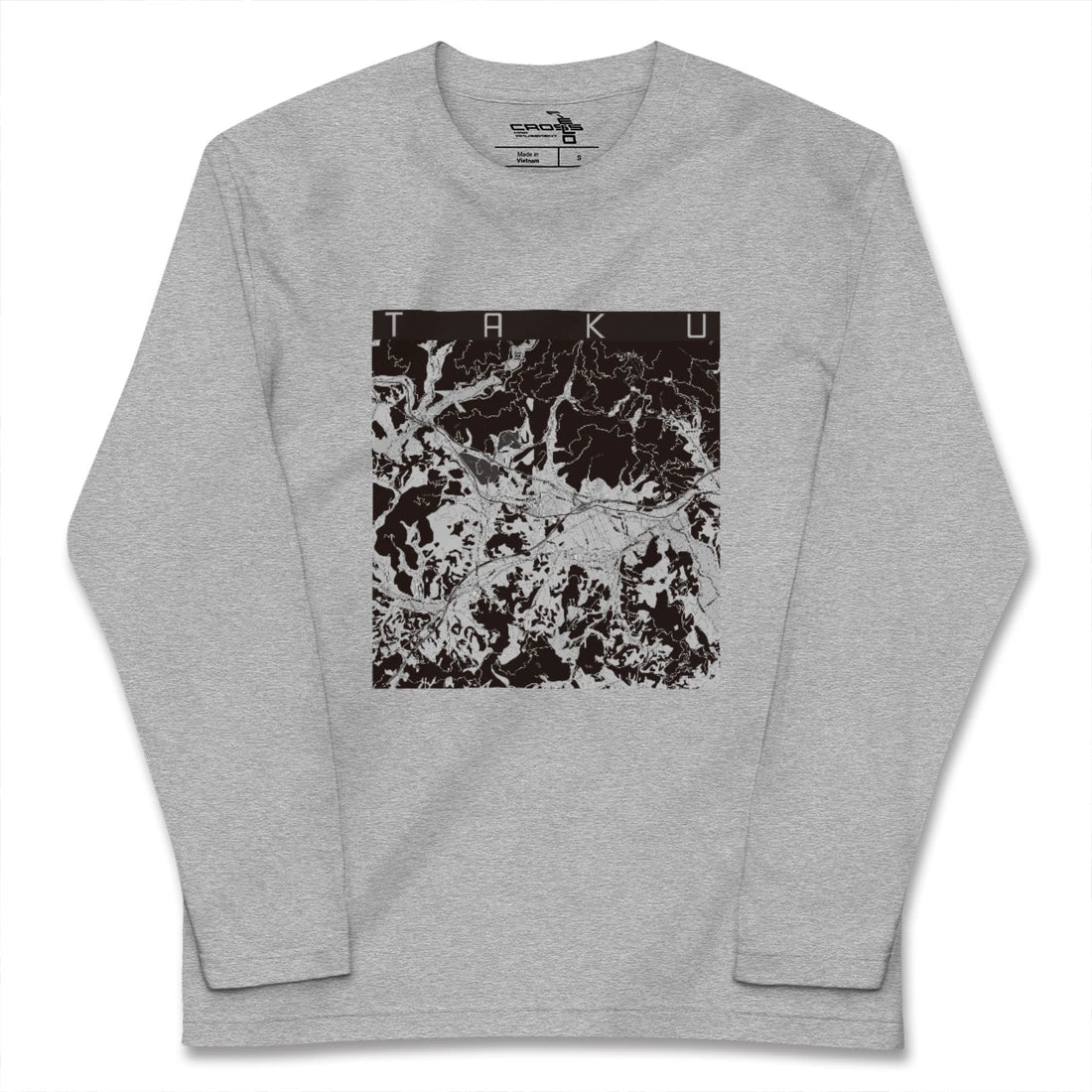 【多久（佐賀県）】地図柄ロングスリーブTシャツ