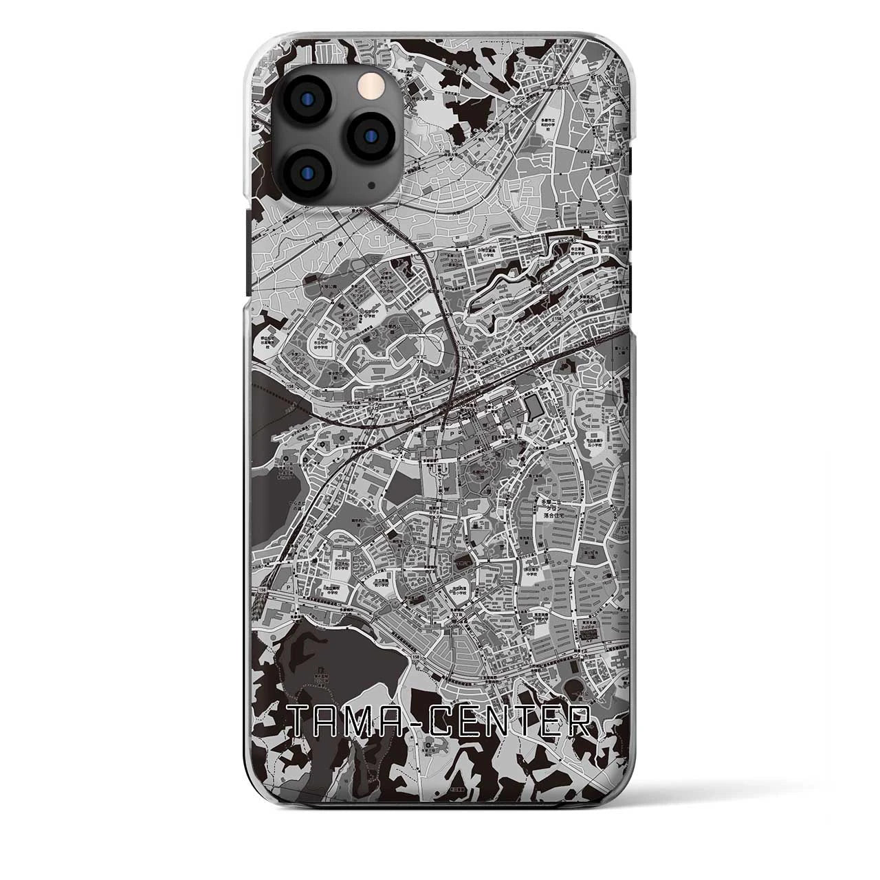 【多摩センター（東京都）】地図柄iPhoneケース（クリアタイプ）