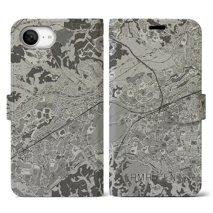 【多摩センター（東京都）】地図柄iPhoneケース（手帳タイプ）