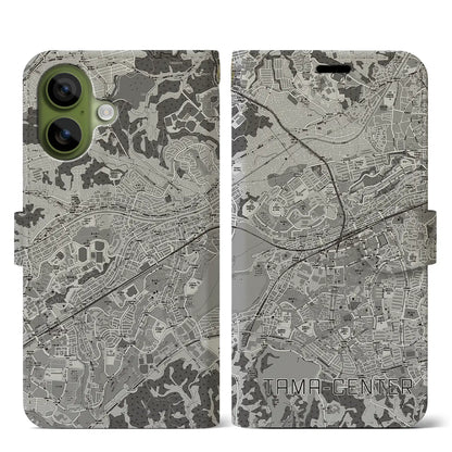 【多摩センター（東京都）】地図柄iPhoneケース（手帳タイプ）