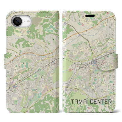 【多摩センター（東京都）】地図柄iPhoneケース（手帳タイプ）