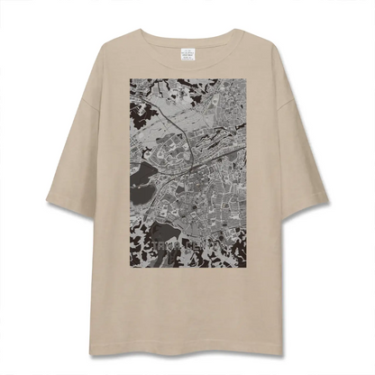 【多摩センター（東京都）】地図柄ビッグシルエットTシャツ