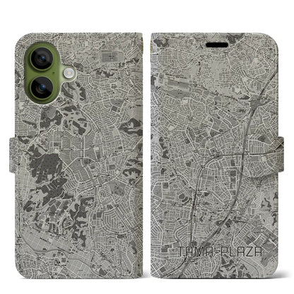 【たまプラーザ（神奈川県）】地図柄iPhoneケース（手帳タイプ）