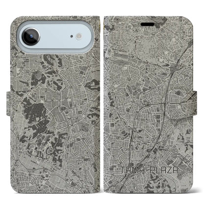 【たまプラーザ（神奈川県）】地図柄iPhoneケース（手帳タイプ）