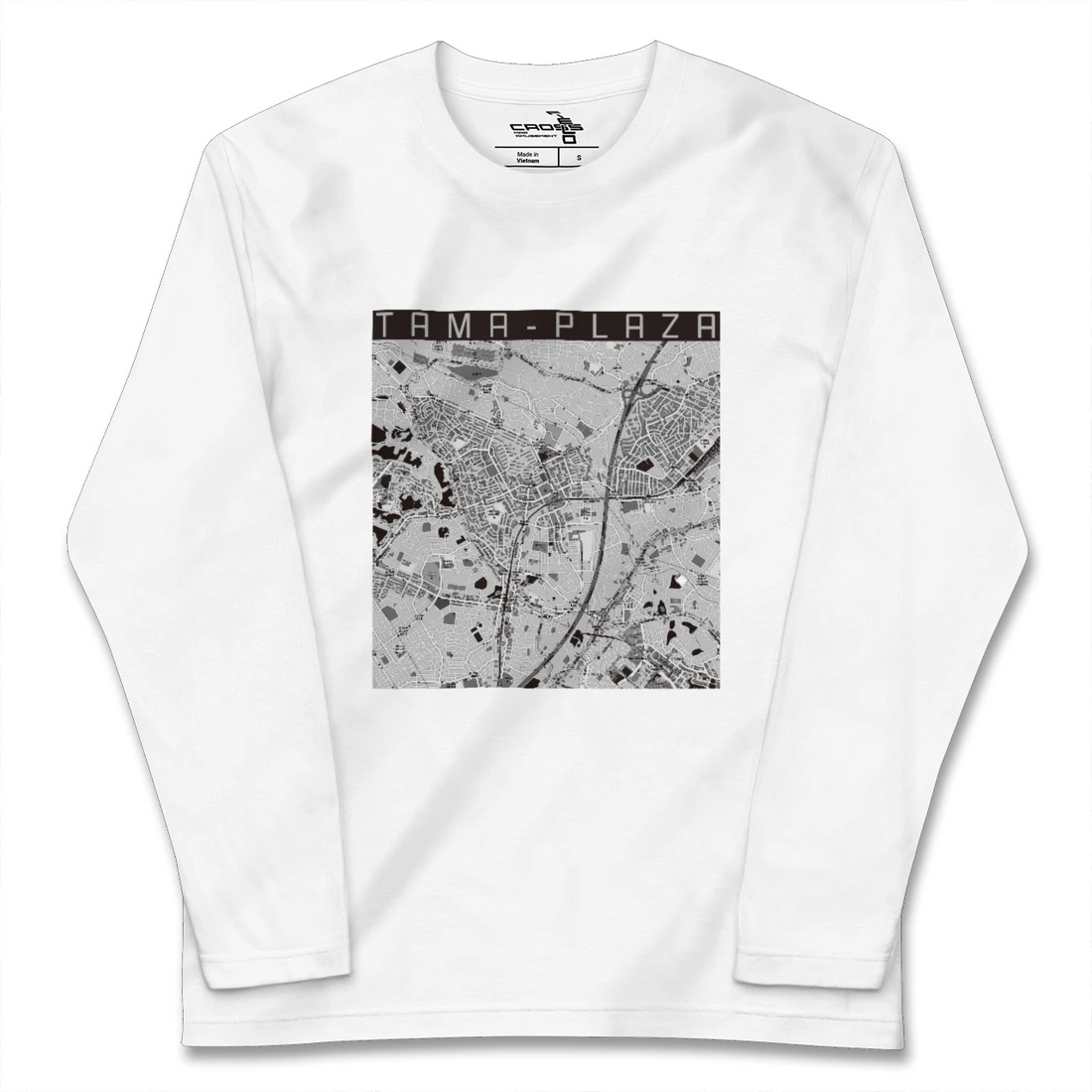 【たまプラーザ(神奈川県)】地図柄ロングスリーブTシャツ
