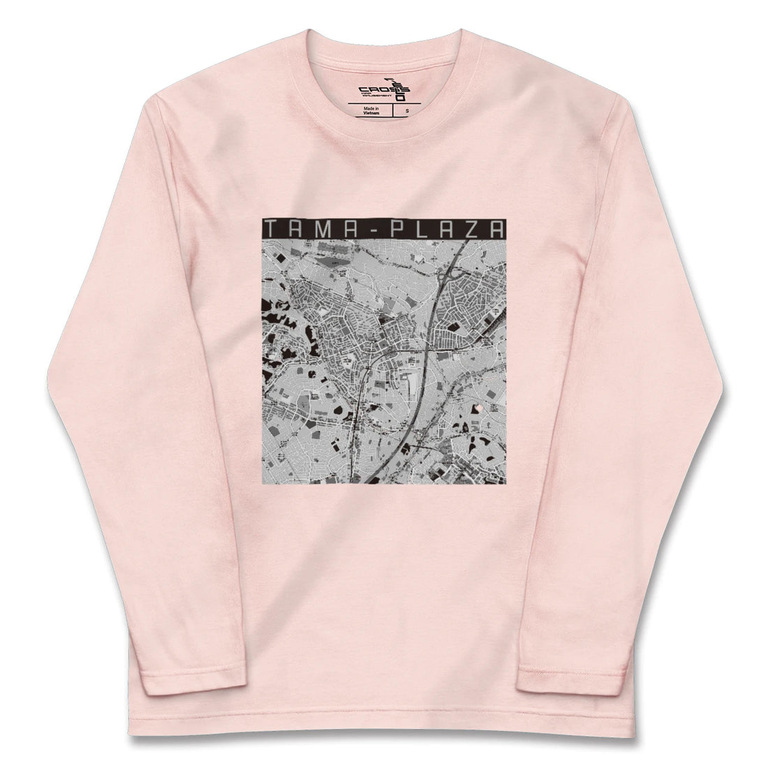 【たまプラーザ（神奈川県）】地図柄ロングスリーブTシャツ