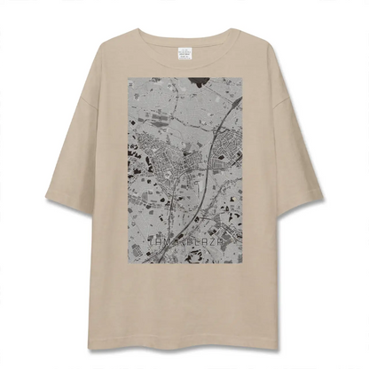 【たまプラーザ（神奈川県）】地図柄ビッグシルエットTシャツ