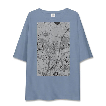 【たまプラーザ（神奈川県）】地図柄ビッグシルエットTシャツ