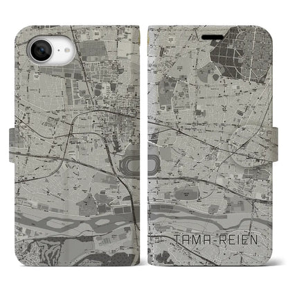 【多磨霊園（東京都）】地図柄iPhoneケース（手帳タイプ）