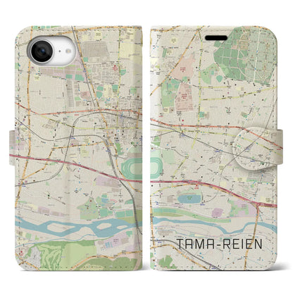 【多磨霊園（東京都）】地図柄iPhoneケース（手帳タイプ）