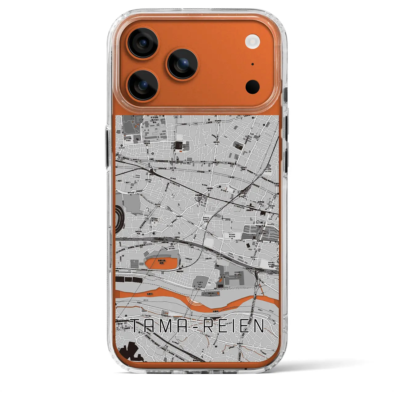 【多磨霊園（東京都）】地図柄iPhoneケース（MagSafeタイプ）