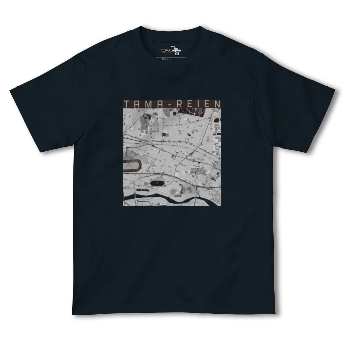 【多磨霊園(東京都)】地図柄ヘビーウェイトTシャツ