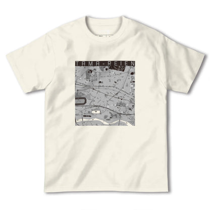 【多磨霊園（東京都）】地図柄ヘビーウェイトTシャツ