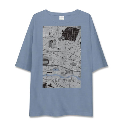 【多磨霊園（東京都）】地図柄ビッグシルエットTシャツ