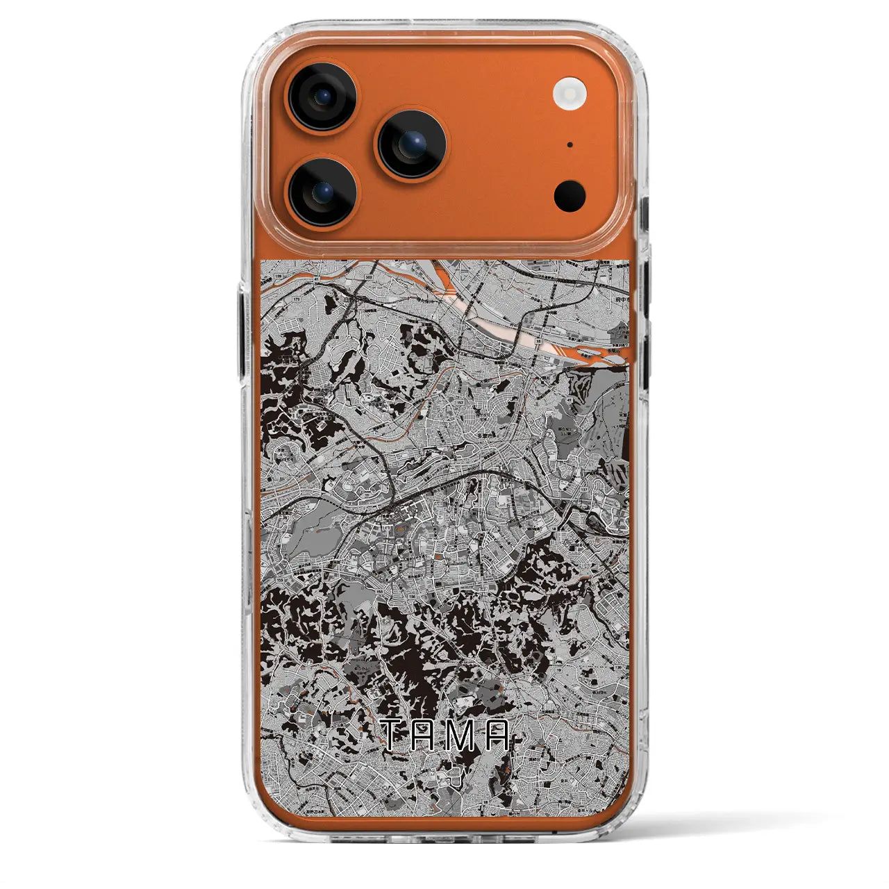 【多摩（東京都）】地図柄iPhoneケース（MagSafeタイプ）