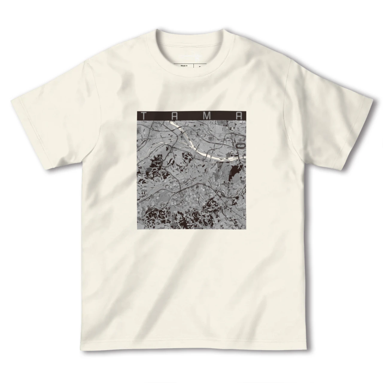 【多摩（東京都）】地図柄ヘビーウェイトTシャツ