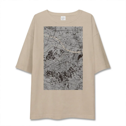 【多摩（東京都）】地図柄ビッグシルエットTシャツ