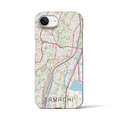 【田町（東京都）】地図柄iPhoneケース（バックカバータイプ）