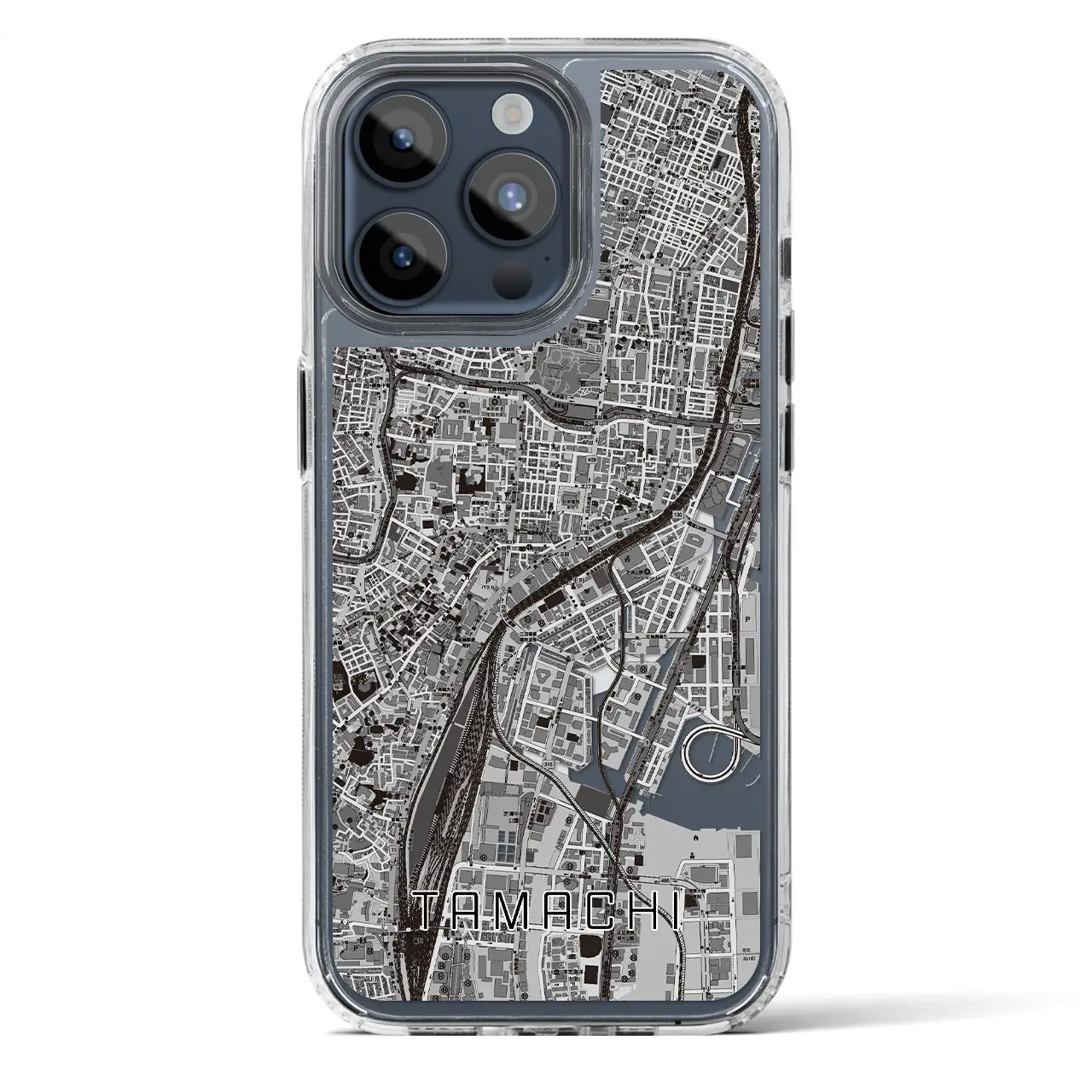 【田町（東京都）】地図柄iPhoneケース（MagSafeタイプ）