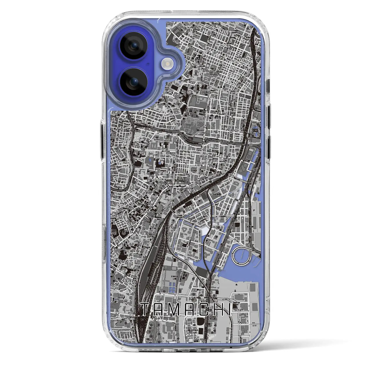 【田町（東京都）】地図柄iPhoneケース（MagSafeタイプ）