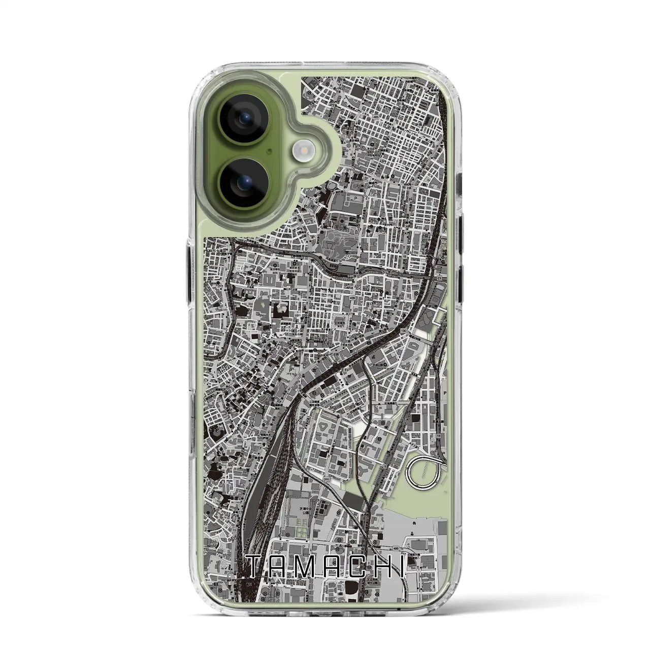 【田町（東京都）】地図柄iPhoneケース（MagSafeタイプ）