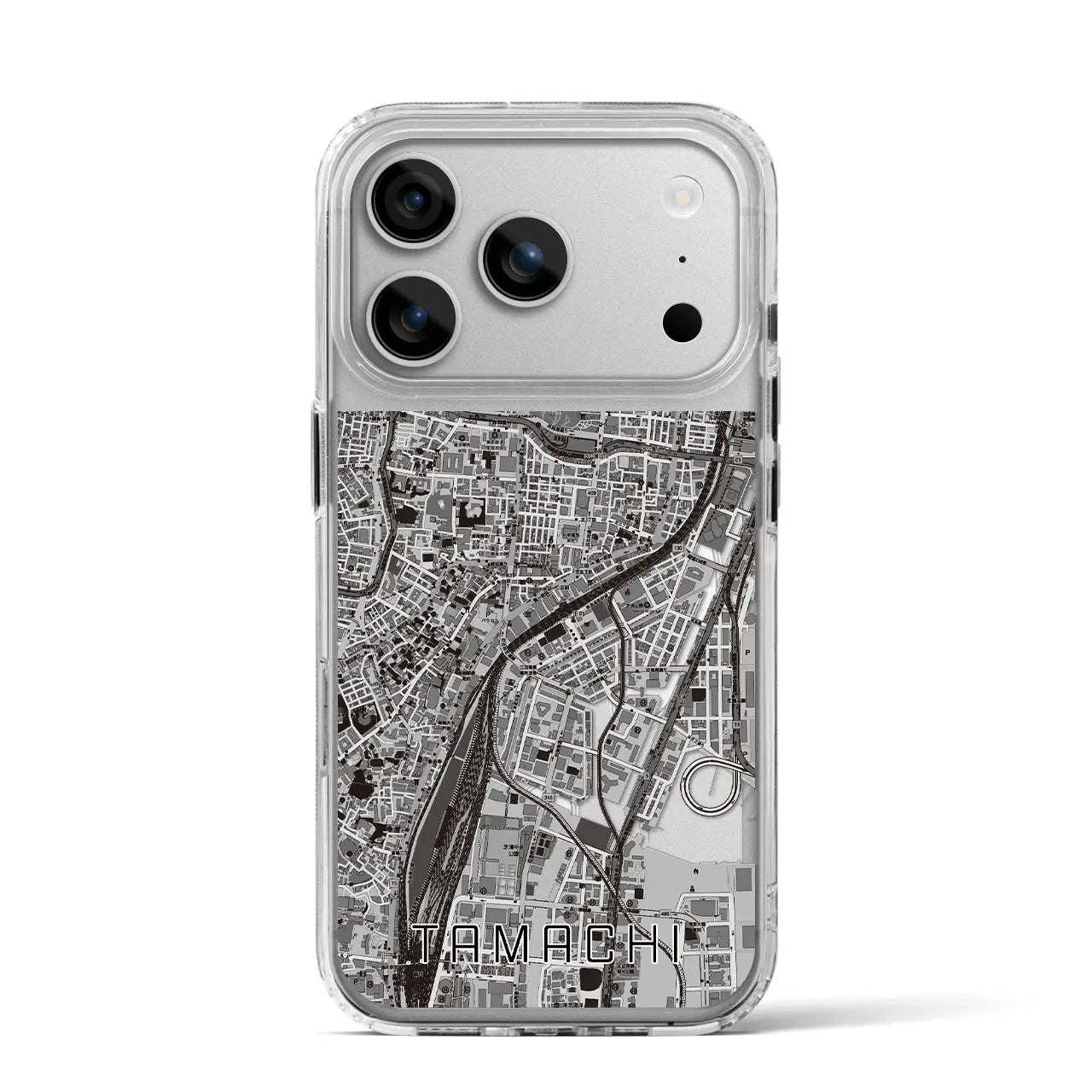 【田町（東京都）】地図柄iPhoneケース（MagSafeタイプ）