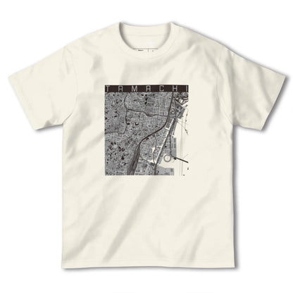 【田町（東京都）】地図柄ヘビーウェイトTシャツ