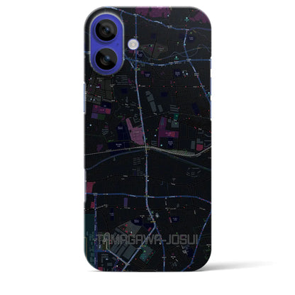 【玉川上水（東京都）】地図柄iPhoneケース（バックカバータイプ）