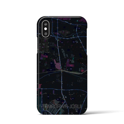 【玉川上水（東京都）】地図柄iPhoneケース（バックカバータイプ）