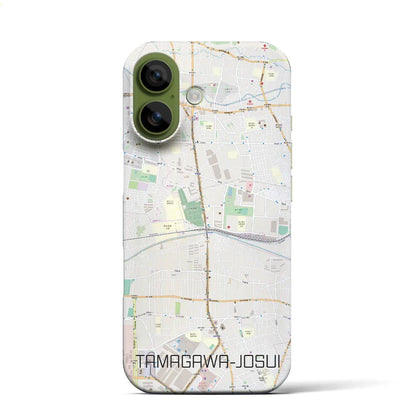 【玉川上水（東京都）】地図柄iPhoneケース（バックカバータイプ）