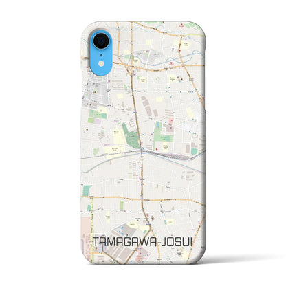 【玉川上水（東京都）】地図柄iPhoneケース（バックカバータイプ）