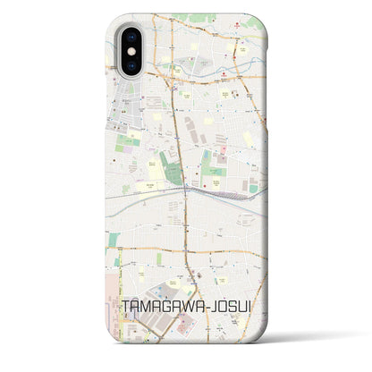 【玉川上水（東京都）】地図柄iPhoneケース（バックカバータイプ）