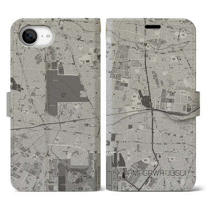 【玉川上水（東京都）】地図柄iPhoneケース（手帳タイプ）