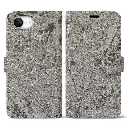 【玉川学園前（東京都）】地図柄iPhoneケース（手帳タイプ）