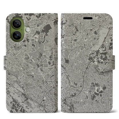 【玉川学園前（東京都）】地図柄iPhoneケース（手帳タイプ）