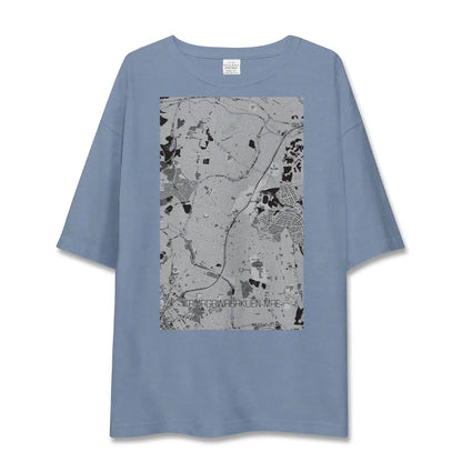 【玉川学園前（東京都）】地図柄ビッグシルエットTシャツ