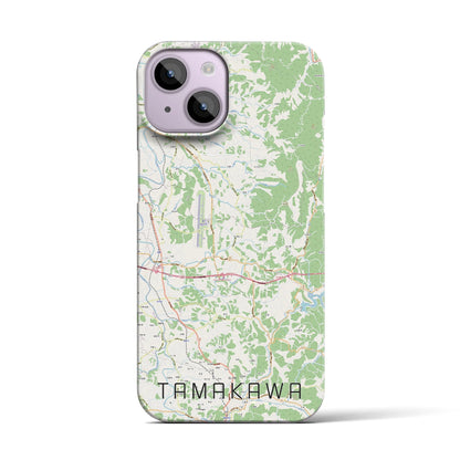 【玉川（福島県）】地図柄iPhoneケース（バックカバータイプ）