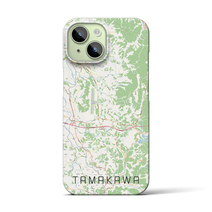 【玉川（福島県）】地図柄iPhoneケース（バックカバータイプ）