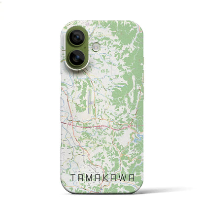 【玉川（福島県）】地図柄iPhoneケース（バックカバータイプ）